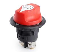 Batterie-Trennschalter Batteriehauptschalter Auto Batterieschalter 100A On-Off-Out 32V DC Stromschalter Wasserdichter Hauptschalter für Marine Motorrad LKW KFZ Boot 3 Positionen