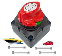Batterie Trennschalter, FUKPO Batterietrennschalter 12V 24V 48V Batterie Hauptschalter, Akku Trennen Schalter Batterieschalter für Auto Boot Jacht Wohnwagen Motorrad KFZ