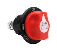 Batterie Trennschalter Hauptschalter, 100A Batterieschalter, Stromschalter für Auto, batteriehauptschalter 12V-48V für Auto Akku Power Cut Off Schalter Motorrad Marine Caravan Yacht Bus Boot LKW KFZ