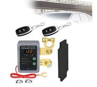Batterie-Trennschalter mit kabelloser Fernbedienung, 12 V, 240 A, Diebstahlschutz, energiesparende Batterietrennung für Motoren unter 4,0 l, passend für Auto, Wohnmobil, ATV, LKW, Camper, Boot (mit 2