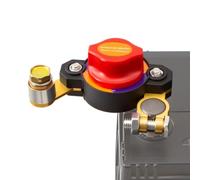 Batterie-Trennschalter Motor-Doppelkopf-5-Gang-Abschaltknopf | Auto-Batterie-Management-Taste für Offroad, Overlanding, Kfz, Marine, LKW, Limousine, Wohnmobil, Anhänger, Traktor