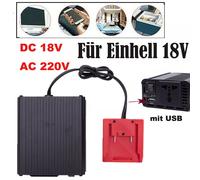 Batterie-Wechselrichter Spannungswandler DC 18V AC 220V w/USB Für Einhell 18V