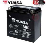 12V 14Ah 230A Yuasa YTX16 / YTX16-BS AGM Motorradbatterie