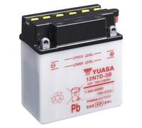 Batterie YUASA 12N7D-3B (DC) offen ohne Saeure, 12V/7Ah/CCA:70A (135x75x150mm)