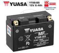 Motorrad Batterie Yuasa YT9B-BS Vorinstalliert Versiegelt 12V 8,4Ah 120A Yamaha