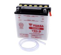 Batterie YUASA - YB9-B kompatibel mit KAWASAKI A7 Series 350 ccm Baujahr 66-71 [inkl. 7,50 EUR Batteriepfand]