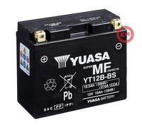 YUASA AGM YT12B-BS 10Ah Motorradbatterie 12V (DIN 51015)
