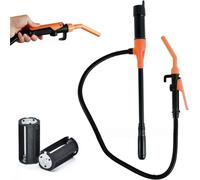 Batteriebetriebene elektrische Kraftstoffpumpe 2.4 GPM, tragbare Benzin Umfüllpumpe mit Schlauch, für Diesel, Benzin & Wasser