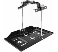 Batteriehalter KFZ, Einstellbare 135-190 mm Autobatterie Halter Batteriehalter Wohnmobil Autobatterie Halterung Batteriehalterung Auto mit Vertiefter Schlitze 34,2 x 20 cm