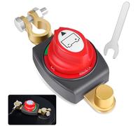 Batteriehauptschalter - 12V-48V Autobatterie Trennschalter Wasserdicht, Autobatterie Hauptschalter für Auto Motorrad Marine Boot Caravan Yacht Bus | Batterieschalter Universell & Langlebig
