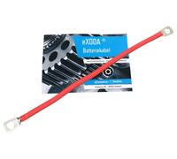 Batteriekabel 16 mm2 50cm mit Ringösen M8 Rot Auto KFZ Ladegerät Kabel von eXODA