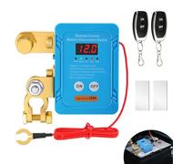 Batterietrennschalter 12v mit Fernbedienung, 240A Funkschalter mit LED-Spannungsanzeige, Drahtloser Ferngesteuerter Auto Trennschalter für Auto, RV, ATV, LKW