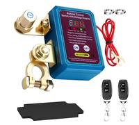 Batterietrennschalter 12V mit Fernbedienung, Batterie Trennschalter 12V 240A mit Spannungsanzeige und 2 Fernbedienung Kill Switch Anti-Diebstahl