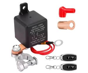 Batterietrennschalter 12V Mit Fernbedienung, Funkschalter 12v 200A, Drahtloser Ferngesteuerter Auto Trennschalter, Batterie Trennschalter Auto, Kill Switch Für Auto, Rv, Boot, Jacht, Wohnwagen