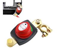 Batterietrennschalter Hauptschalter Trennschalter 12V/24V/48V, Einstellbarer 180°Autobatterie Batteriehauptschalter, ON-OFF Batterieschalter, für Truck, Marine, Motorrad, Auto