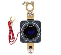 Batterietrennschalter mit Spannungsanzeige,DC 5-80V Batterieschalter mit Voltmeter Spannungsanzeige 12V Batterie Kfz Batterie Anzeige für Auto RV ecc.