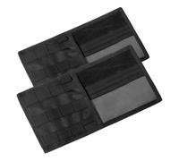 Baumwolle Auto Sonnenblenden Organizer 2 Stück | Brillenhalter, für Suv und Fahrdienst, Schwarz, Leicht Zugänglich, Ordnet Schlüssel und Essentials