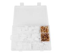 Baxnore 2,8-mm-Drahtverbinder-Set, 40-teiliges Set für elektrische Kfz-Steckverbinder, Gehäuse, Buchsen- und Steckerklemmen-Set für Auto, Motorrad, Boot, ATV, Roller, Weißgold, Kup