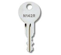 bayesen Ersatzschlüssel nach Code N138R Kompatibel mit Thule, BMW, Audi, VW, Skoda, Ford, Volvo, MINI, Seat, Dachbox, Fahrradträger, Skiträger, Reling, Gepäckträger