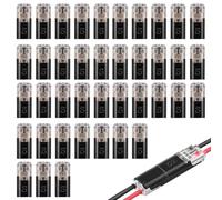BaZuyunMd 40 Stück Steckverbinder Set, Steckverbinder 12V und Steck-verbinder 2 Polig, wasserdichte Kabelverbinder KFZ für 18-22 AWG, inklusive Kabel Steck-verbinder für PKW und LKW