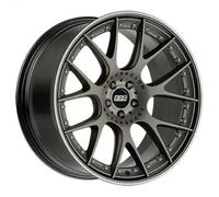 Alufelge BBS CH-RII Zweiteilig Radstern Platinum Matt - Felgenbett Schwarz Matt 11.50 x 22 ET 34.00 5x120.00 Mit Laserbeschriftung ?Motorsport? im Felgencenter und HinterfrÃ¤sten Speichen