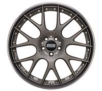 Alufelge BBS CH-RII Zweiteilig Radstern Platinum Matt - Felgenbett Schwarz Matt 9.00 x 21 ET 35.00 5x114.30 Mit Laserbeschriftung ?Motorsport? im Felgencenter und HinterfrÃ¤sten Speichen