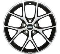 BBS SR Vulcano Grau Diamant-gedreht Alufelge 17 Zoll ET45 5x112 ML82