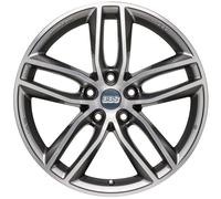 BBS Felge Alufelge SX platinum silber diagedreht 8x18 5x120 ET30 SX0102