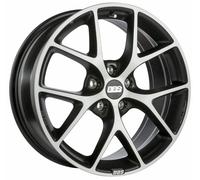 BBS SR, 8x17 5/120 ET30, titan matt Front poliert