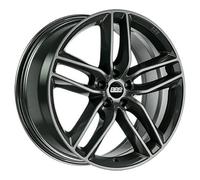 ALUFELGEN BBS, SX, 9X20 ET42 5X120 82, KRISTALL-SCHWARZ