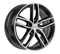 ALUFELGEN BBS, SX, 8X18 ET45 5X120 82, PLATINUM SILBER DIAMANT-GEDREHT