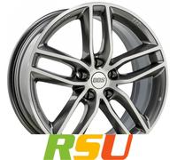 BBS SX platinum silber diamantgedreht 8x18" ET40 LK5 114.3 ML 82 Alufelgen 18...