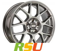 BBS XR platinum silber 7.5x17" ET35 LK5 114.3 ML 82 Alufelgen 17 Zoll