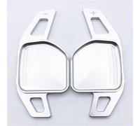 BDDXWSM Lenkradverlängerung Mit Schaltwippen Für Seat Für Leon FR, Für Cupra, Für Ateca, Für Ibiza 6P, Für Arona, Für Tarraco Für Alhambra Interieurleisten Aufkleber(Silber)