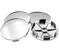 BDVIK 4 Stück Car Radnabenkappen für Skoda Karoq/2017 2018 2019 2020 2021 2022 2023,Langlebig Sonnenschutz Wasserdicht Nabendeckel Styling Auto Zubehör (OD 60mm ID 56mm),A/Silver