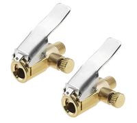 Be In Your Mind 2 Stück Reifenpumpenventiladapter Ersatz Auto Ventil Hebel Stecker Messing Reifenventil Luftpumpe Clip Zubehör für Autos LKW
