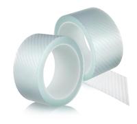 Beatifufu 2 Rollen Auto Türkantenschutz Schutzfolie Selbstklebend Kratzfest Lackschutzstreifen für Türschwellen Stoßfänger Kofferraum Kantenschutz Autotüren Unsichtbar Robust