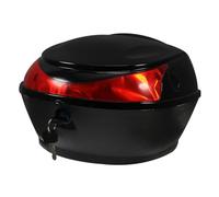 Beatifufu Motorrad Heckbox aus Verstärktem Kunststoff Universelle Gepäckbox mit Sicherem Schloss Witterungsbeständig Große Transportbox für Roller und Motorräder