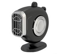 BEAZOOM Elektrischer Auto-Heizlüfter, 12 V, 150 W, kompakter Defroster Defogger für Windschutzscheibe und Sitze, 15 m Kabel für Auto, Wohnmobil, Boot, Camping (12 V, schwarz)