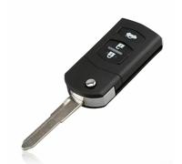 Bebykilemi Autoschlüsselgehäuse mit 3 Tasten, Ersatz für 2, 3, 5, 6, 8, RX8, MX5, CX7, CX9, MPV-Fernbedienung, Gehäuse-Set, ungeschnittene Klinge