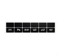 Bebykilemi Ersatz-Armaturenbrett-Aufkleber für E70 2006-2013 und X6 E71 2008-2014, schwarzes PVC-Reparaturset mit weißem Schriftzug, 40 x 60 mm, verbesserte Sichtbarkeit und Sicherheit