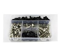 Befestigung Motorrad Verkleidung Befestigungen Schrauben Muttern Kit Für Yamaha FJR1300 FJR 1300 2001-2012 Motorrad Windschutzscheibe Schrauben Clips Karosserie Schraubensatz(Silber)