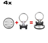 Befestigung Set Airlineschiene Zurrösen Zurrpunkt rund Transportsicherung