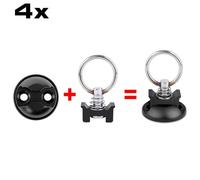 Befestigung Set Airlineschiene Zurrösen Zurrpunkt rund Transportsicherung