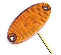 Begrenzungsleuchte Anhänger Bernstein 12V LED Seitenmarkierungsleuchte | Positionsleuchte für Anhänger, Wohnwagen, Nutzfahrzeuge, LKW, Kfz, Traktor, Hochwertige LED Begrenzungsleuchten, sichere