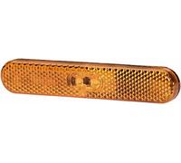 HELLA 2PS 009 226-031 Seitenmarkierungsleuchte - LED - 24V - geklebt - Lichtscheibenfarbe: gelb - Ka