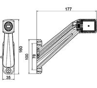 HELLA Umrissleuchte 2XS 011 744-111