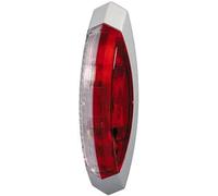 HELLA 2XS 008 479-011 Umrissleuchte - Begrenzungsleuchte - Anhänger - Wohnwagen - Halogen - 12V - Anbau - ECE - Lichtscheibenfarbe: klar/rot - rechts/seitlicher Anbau