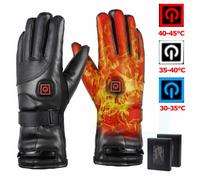 Beheizbare Handschuhe Heizung Ski Motorrad heizbar Winterhandschuhe mit 2x Akkus
