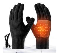 Beheizte Handschuhe - USB Wiederaufladbare Heizung Touchscreen Winterhandschuhe | Winddicht Kaltes Wetter Fäustlinge für Outdoor Herren Motorrad Touring Angeln Jagd Baustellen